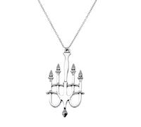 YUGSHNKFC Ensemble collier et bougie Menorah, boucles, Necklace 2 | Chaîne de bijoux religieux géométriques pour femmes, bougeoir Menorah, collier pendentif, boucles d ' oreilles