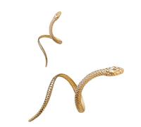 YUGSHNKFC Ensemble de bagues et manchette ouverte en forme de serpent avec motifs serpents réglables pour femme à la mode