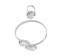 YUGSHNKFC Ensemble de bijoux pour femme avec perles irrégulières et style baroques français, élégant, quotidien, décontracté