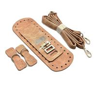 YUGSHNKFC Ensemble de sac à main tendance avec cuir synthétique pratique et matériel élégant pour femme, ensemble de loisirs créatifs en cuir synthétique prêt à offrir, Imitation kaki, One Size