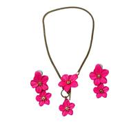 YUGSHNKFC Ensemble élégant collier et boucles d'oreilles en alliage léger à motif floral pour les vacances, les fêtes, le quotidien, les vacances, taille unique, Comme décrit, Comme décrit.