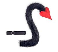 YUGSHNKFC Ensemble oreilles et queue de yaks avec oreilles de yaks et bandeau, queue de yak, accessoires de déguisement pour Halloween