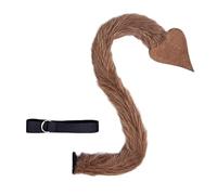 YUGSHNKFC Ensemble oreilles et queue de yaks avec oreilles de yaks et bandeau, queue de yak, accessoires de déguisement pour Halloween