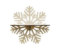 YUGSHNKFC Étagère murale flottante en bois en forme de flocon de neige