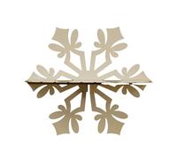 YUGSHNKFC Étagère murale flottante en bois en forme de flocon de neige