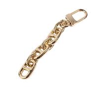 YUGSHNKFC Extension de sangle de sac à main en métal avec boucles pour sac à main, sacs à bandoulière, fournitures de rechange, extension de sangle de chaîne argentée, doré, One Size