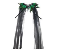 YUGSHNKFC Femmes Adultes Gotik Haussement D'épaules À Plumes Col En Dentelle Épaule Châle Sorcière Cosplay Costumes Pour Halloween Carnavals Fête Halloween Cosplay Costume