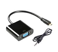 YUGSHNKFC HDTV to VGA Converter 1080p Résolution Plugle Et Lecture De Conception De Texture en Plastique pour Divers Appareils Affichage du Smartphone Plug Et Lecture L'adaptateur HDTV VGA