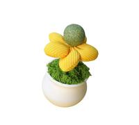 YUGSHNKFC Herbe à chat en pot en forme de balle en pot pour chat - Jouet en forme d'herbe à chat - Jouet de divertissement pour améliorer le comportement des chats