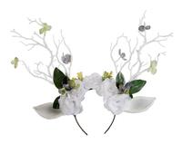 YUGSHNKFC Joli serre-tête avec oreilles de rennes pour cosplay, Halloween, bal masqué, jeu de rôle pour adolescente, fille, oreilles de renne, animes d'Halloween