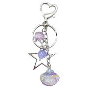 YUGSHNKFC Keychain Étoilé Éblouissant Avec Des Serrures Portatives Portatives Clés De Trousseau Étoile Élégant Pour Femmes Sacs À Main Pendentif