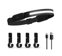 YUGSHNKFC Les Torches Tête Polyvalentes sont Imperméables À Lumière des Phares Rechargeables pour Randonnée Course Fronts Brillants