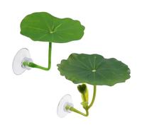 YUGSHNKFC Lit à Feuilles à Ventouse imprimé 3D, hamac à Poissons Bettas pour Un abri sous-Marin sûr, lit à Feuilles, Terrain de frai pour Aquariums, décorations d ' Aquarium à Ventouse
