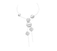 YUGSHNKFC Long collier avec grand pendentif rond/cœur pour femme, design simple et élégant, bijou tempérament