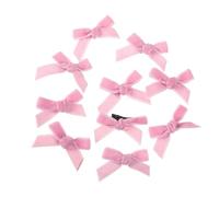 YUGSHNKFC Lot de 10 petites épingles à cheveux en forme de nœud en peluche pour filles - Pince à cheveux pour femme