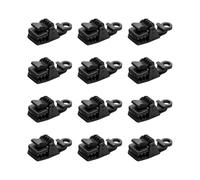 YUGSHNKFC Lot de 12 Ancres de Camping, Clips barbelés surdimensionnés, Texture en Plastique pour sécuriser Les bâches de Tente et Les Protections Contre en Plein air, Pinces de Tente