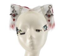 YUGSHNKFC Lot de 2 épingles à cheveux en forme d'oreille de chat pour filles - Personnage de dessin animé - Pince à cheveux pour femme et adolescente