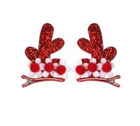YUGSHNKFC Lot de 2 pinces à cheveux de Noël pour femme et enfant pour prendre des photos, shopping, voyage