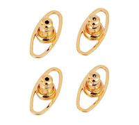 YUGSHNKFC Lot De 4 Stabilisateurs De Clous d'oreilles Supports De Bijoux Légers Fermoirs De Sécurité pour Oreilles Tombantes Accessoires De Bijoux De Boucle d'oreille en Silicone Et en Cuivre