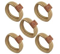 YUGSHNKFC Lot de 5 élastiques à cheveux polyvalents en forme d'ours - Simple - Pour une coiffure facile