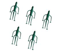 YUGSHNKFC Lot de 5 supports pour plantes - Grenouilles vertes - Pinces multi-usages renforcées - Attaches de jardin