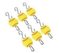 YUGSHNKFC Lot de 6 crochets de suspension en alliage d'aluminium avec planches acryliques vierges pour sac de batte, casques, crochets multifonctionnels pour équipement de baseball
