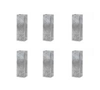 YUGSHNKFC Lot de 6 sacs à vin pour améliorer votre présentation de bouteilles de vin, texture papier adaptés à divers événements, Argenté., Single branch