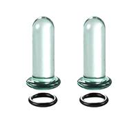 YUGSHNKFC Lot d'écarteurs d'oreille en verre avec extenseur - Accessoire de bijoux pour piercing corporel - Pour homme et femme - Avec anneaux toriques