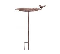 YUGSHNKFC Mangeoire à oiseaux en fer forgé antique résistante aux intempéries Décoration de jardin Grande capacité pour alimentation sauvage en fer
