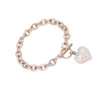 YUGSHNKFC Mémoriaux pour Animaux Compagnie Bracelets D'urne Coeur Bijoux en Acier Inoxydable Bracelets D'urn avec Langage D'amours Bracelets Crémation Imperméable
