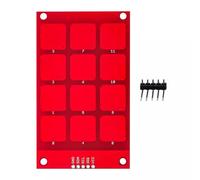 YUGSHNKFC Module De Capteurs À Interfaces Tactiles Précises Clavier Capacitif À 12 Boutons pour Applications Microcontrôleurs Intégrés Module Capteurs Capacitifs