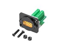 YUGSHNKFC Module de Port VGA DB9Pin sécurisé, Option HDB15 avec Contacts recouverts d ' Or et Fixation du Panneau d ' Installation sans Outil