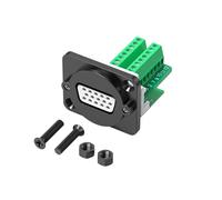 YUGSHNKFC Module de Port VGA DB9Pin sécurisé, Option HDB15 avec Contacts recouverts d ' Or et Fixation du Panneau d ' Installation sans Outil