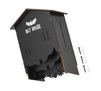 YUGSHNKFC Nichoir en bois écologique pour chauve-souris pour une suspension facile de l'écosystème local Durabilité Abri décoratif en bois pour chauve-souris Habitat