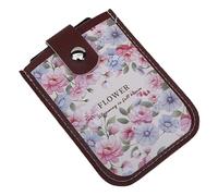 YUGSHNKFC Organiseur de cartes en cuir de qualité supérieure coulissant et étanche pour voyage, bureau, étudiant, essentiel, étui de rangement pour les trajets quotidiens, b