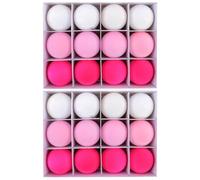 YUGSHNKFC Ornements Suspendus en Velours Floqués 24 Pièces pour Arbre De Noël Boules Multicolores Décoration Intérieure Et Extérieure Faite À La Main Ornements d'arbre Suspendus