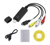 YUGSHNKFC Outil De Saisie Vidéo Portable USB 2.0 Convertisseur Vidéo Adaptateur Jeu De Câbles Convertir La Bande du Caméscope Magnétoscope en Convertisseur USB Numérique