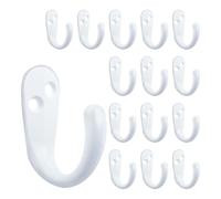 YUGSHNKFC Pack of 20 Multipurpose Wall Hook Heavy Duty Waterproof Rustproof Kirsite Hangers for Home Storage Applications Universal Hook