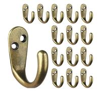 YUGSHNKFC Pack of 20 Multipurpose Wall Hook Heavy Duty Waterproof Rustproof Kirsite Hangers for Home Storage Applications Universal Hook