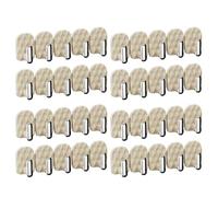 YUGSHNKFC Pack of 8 Miniature Wall Hooks with Strong Adhesive for Drillless Installation Waterproof ABS Plastic Ideal for Bathroom and Kitchen Storage Space Saving Design Kitchen Hooks