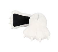 YUGSHNKFC Pantoufles en peluche chaudes à dos fermé pour adultes - Chaussures d'intérieur et d'extérieur, blanc, Taille unique