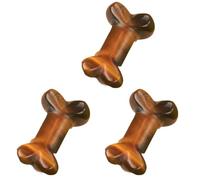 YUGSHNKFC Paquet 3 Cristaux Naturels Stone Dog Bos Statues À Main Ornements Miniature À Main pour Les Collectionneurs Utilisation Quotidienne