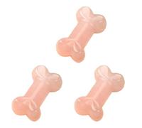 YUGSHNKFC Paquet 3 Cristaux Naturels Stone Dog Bos Statues À Main Ornements Miniature À Main pour Les Collectionneurs Utilisation Quotidienne