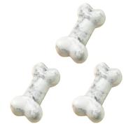 YUGSHNKFC Paquet 3 Cristaux Naturels Stone Dog Bos Statues À Main Ornements Miniature À Main pour Les Collectionneurs Utilisation Quotidienne