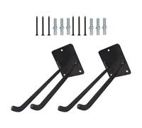 YUGSHNKFC Paquet De 2 Crochets De Rangement De Garage En Fer Polyvalents Longs Cintres Muraux Pour Outils De Jardin Lourds Équipement Crochets Utilitaires De Garage Enduits De PVC