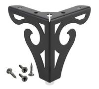 YUGSHNKFC Pieds de meubles creux pour table, armoire, bibliothèque, pieds triangulaires de rechange en métal pour canapé