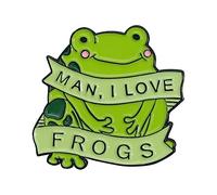 YUGSHNKFC Pin's grenouilles vertes - Joli badge tendance - Pour bijoux, accessoires, manteaux, jeans, chemises, sacs