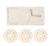 YUGSHNKFC Planche À Tisser De Bijoux Circulaire en Bois pour Et Adultes Artisanat De Conceptions Portables Robustes Planche À Tisser De Bracelets en Bois