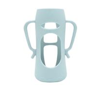 YUGSHNKFC Porte-Bouteilles Antidérapants À Isolation Thermique Matériaux en Silicone De Qualité Alimentaire Adaptés Bouteilles Verre Standard Manchon Silicone Anti-Chute pour Biberons Verre