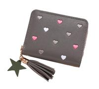 YUGSHNKFC Porte-cartes élégant avec plusieurs compartiments pour cartes et petits objets, gris